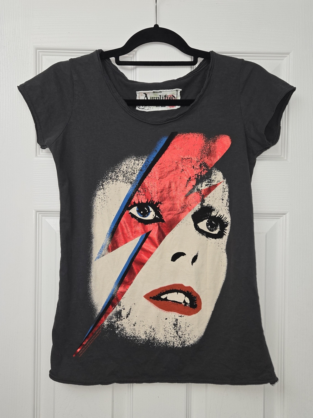 Vintage Amplified David Bowie Aladdin Sane T-Shirt Medium | Charcoal Band Tee